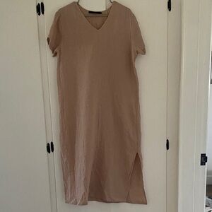 Jenni Kayne Light Pink Cotton Gauzy Shift Dress